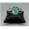 Image 2 : Navajo Sterling Silver Turquoise Bracelet