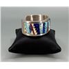 Image 2 : Zuni Inlaid Sterling Silver Bracelet