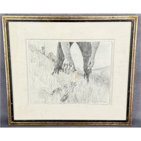 Ernest Berke The Hair Ornament Pencil Study