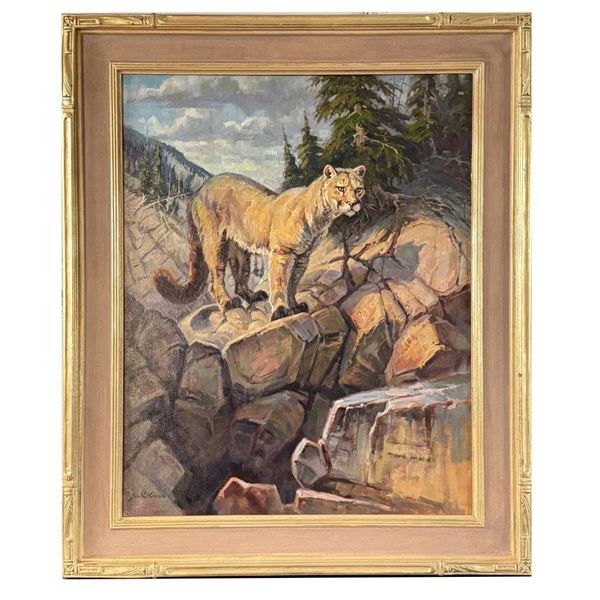 Jack Koonce Surveying the Lemhi Oil Painting