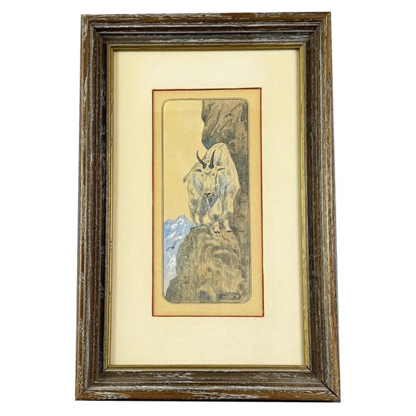 Olaf Carl Seltzer Glacier Park Montana Painting