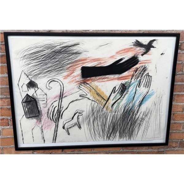 Jaune Quick-To-See Smith Mixed Media Drawing