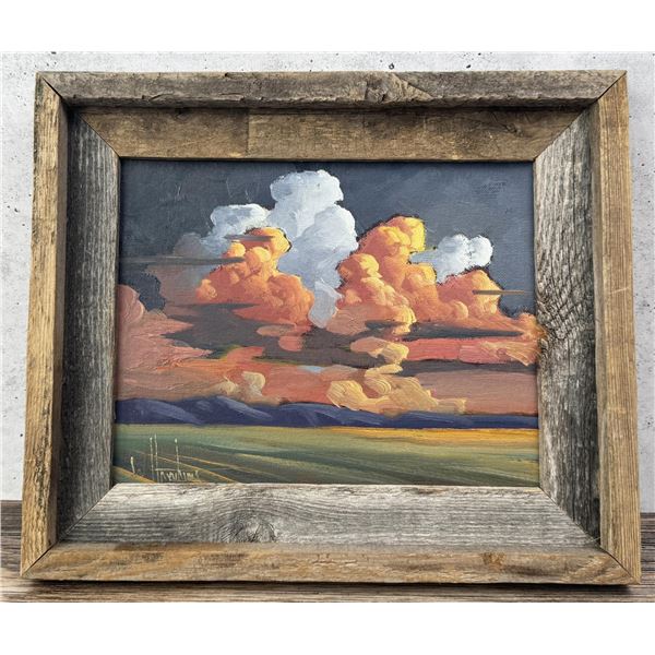 William Hawkins Arizona Oil on Board Painting