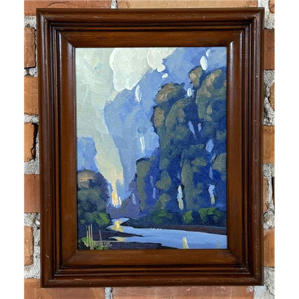 William Hawkins Arizona Oil on Board Painting