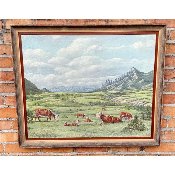 George Dabich Sunlight Basin Wyoming Oil Painting