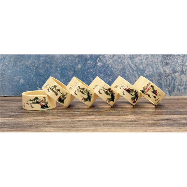 Carved Napkin Rings Montana Residents Only