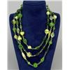 Image 1 : Art Deco Blown Glass Flapper Necklace