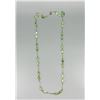 Image 2 : Art Deco Green Blown Glass Flapper Necklace