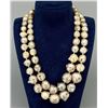 Image 1 : Double Strand Baroque Pearl Necklace