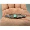 Image 1 : Navajo Sterling Silver Turquoise Bar Pin Brooch