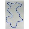 Image 2 : Blue & Clear Glass Flapper Bead Necklace