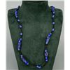 Image 1 : Art Deco Blown Glass Flapper Necklace