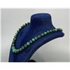 Image 2 : Graduated Malachite Bead Necklace