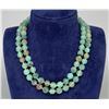 Art Deco Green Glass Necklace