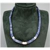 Blue Sponge Coral Heishi Necklace