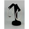 Image 1 : Sterling Silver Silpada Flat Hoop Earrings