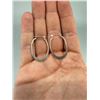 Image 3 : Sterling Silver Silpada Flat Hoop Earrings