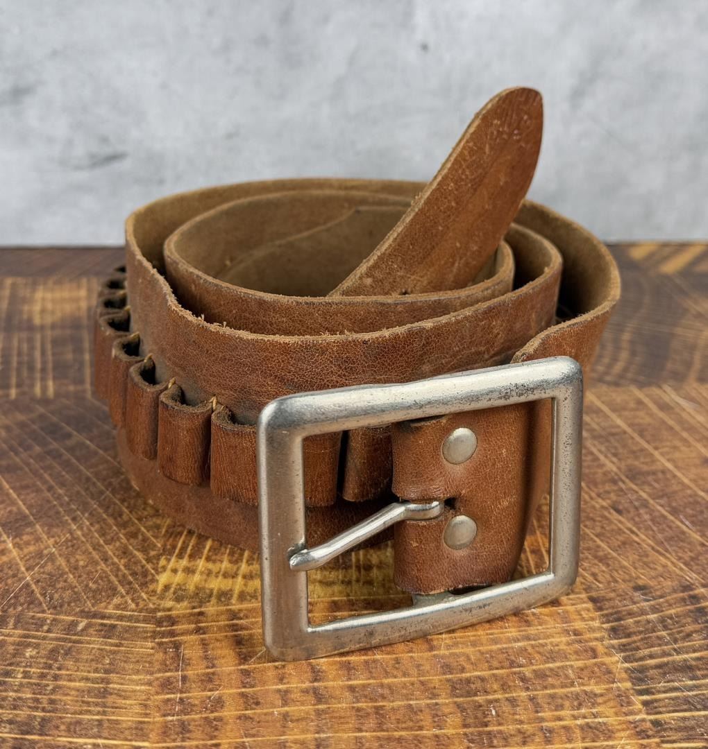 Leather Cowboy Ammo Belt Gun Rig