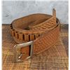 Image 1 : Tooled Leather Cowboy Ammo Belt Gun Rig