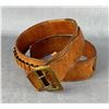 Image 1 : Cowboy Leather Gunfighter Ammo Belt Gun Rig