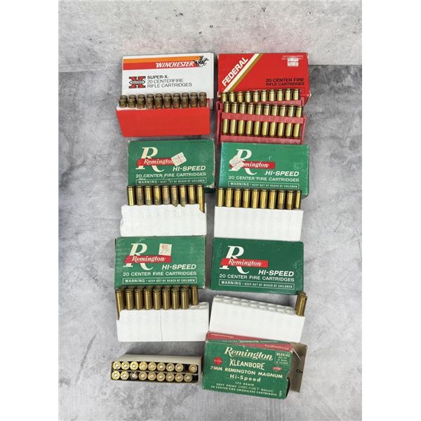 114 Remington 7MM Mag Rounds & Casings