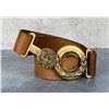 Image 2 : WW2 US Army 2 Piece Buckle Officers Belt