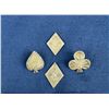 Image 1 : Cowboy Sterling Silver Card Suit Inlay Pieces