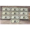 Image 1 : Collection of 10 $1 Silver Certificates