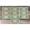 Image 2 : Collection of 10 $1 Silver Certificates