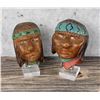 Image 1 : Native American Indian Head Carvings