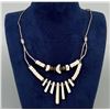 Image 1 : Navajo Sterling Silver Bench Bead Shell Necklace