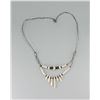Image 2 : Navajo Sterling Silver Bench Bead Shell Necklace