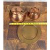 Image 6 : Assorted Copper Collectibles Tea Kettle Plate