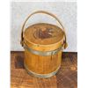 Image 1 : Country Primitive Wood Firkin Bucket