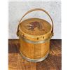 Image 2 : Country Primitive Wood Firkin Bucket