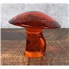 Image 3 : Viking Cadmium Orange Glass Mushroom Paperweight