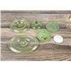 Image 2 : Collection Of Vaseline Uranium Glass Lids