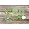 Image 3 : Collection Of Vaseline Uranium Glass Lids