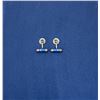 Image 2 : Pauly Sterling Silver Enamel Cufflinks
