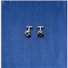 Image 1 : Sterling Silver Love Knot Cufflinks