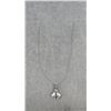 Image 2 : Faceted Crystal Sterling Silver Necklace