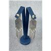Image 2 : H Lewis Sterling Silver Azurite Earrings