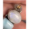 Image 4 : Lapis Larimar Moonstone Sterling Silver Pendant