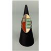 Image 1 : Old Pawn Navajo Sterling Silver Multi Stone Ring