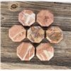 Image 1 : Set of Afghan Marble Display Stands Coasters