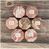 Image 2 : Set of Afghan Marble Display Stands Coasters