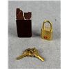 Image 1 : Louis Vuitton TSA Luggage Brass Padlock Lock