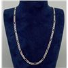 Image 1 : Sterling Silver Figaro Chain Necklace