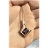 Image 1 : 14k Yellow Gold Rhodolite Pyrope Garnet Necklace