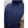 Image 2 : 14k Gold Smokey Quartz Necklace